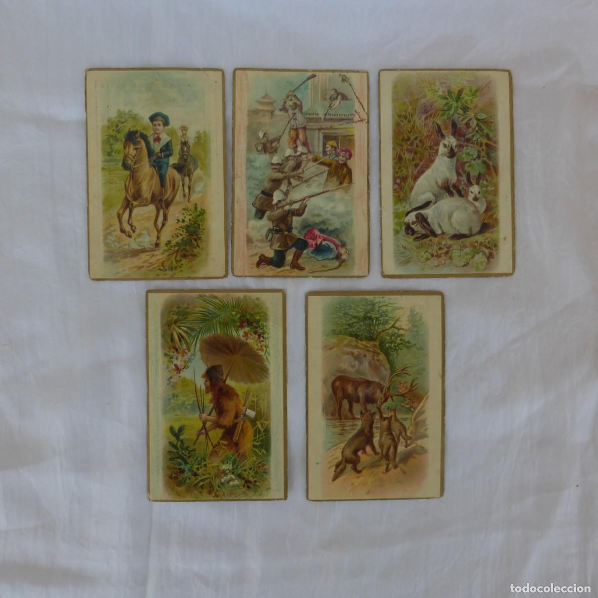 Coleccionismo Cromos troquelados antiguos: ANTIGUOS CROMOS TROQUELADOS HIJOS DE ANTONIO BARCELO MALAGA S. XIX DIE CUT