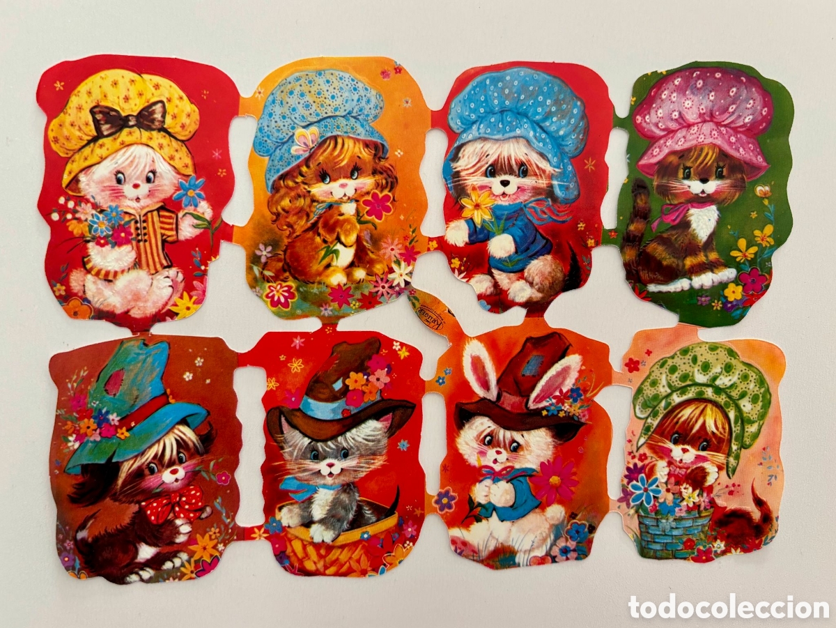 Coleccionismo Cromos troquelados antiguos: L&aacute;mina CROMOS TROQUELADOS alemanes KRUGER relieve animales colecci&oacute;n ni&ntilde;os antigua infantil san