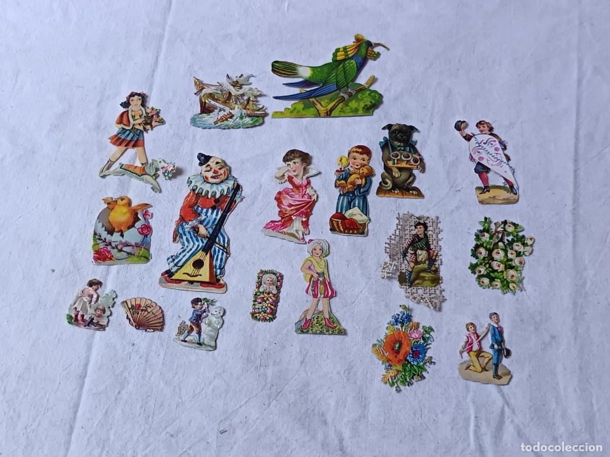 Coleccionismo Cromos troquelados antiguos: Lote de antiguos cromos de palmear o troquelados