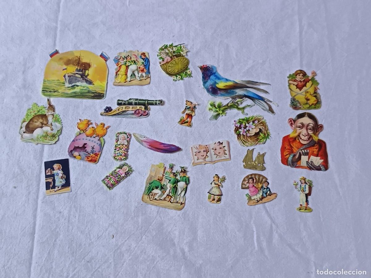 Coleccionismo Cromos troquelados antiguos: Lote de antiguos cromos de palmear o troquelados