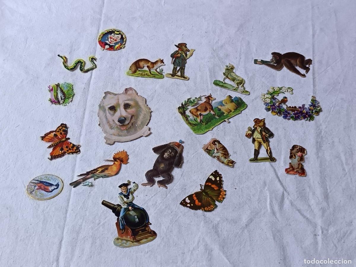 Coleccionismo Cromos troquelados antiguos: Lote de antiguos cromos de palmear o troquelados