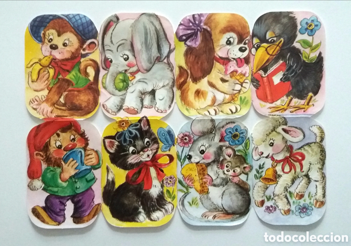 Coleccionismo Cromos troquelados antiguos: L&aacute;mina CROMOS TROQUELADOS alemanes KRUGER relieve animalitos colecci&oacute;n ni&ntilde;os antigua infantil san