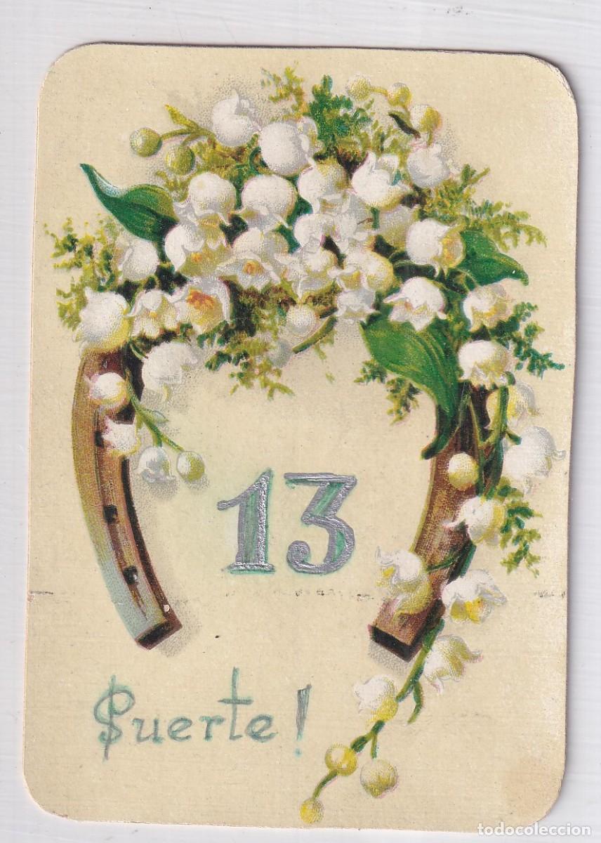 Coleccionismo Cromos troquelados antiguos: Cromo flores y herradura con publicidad Plater&iacute;a y relojer&iacute;a Rafael Martinez Madrid