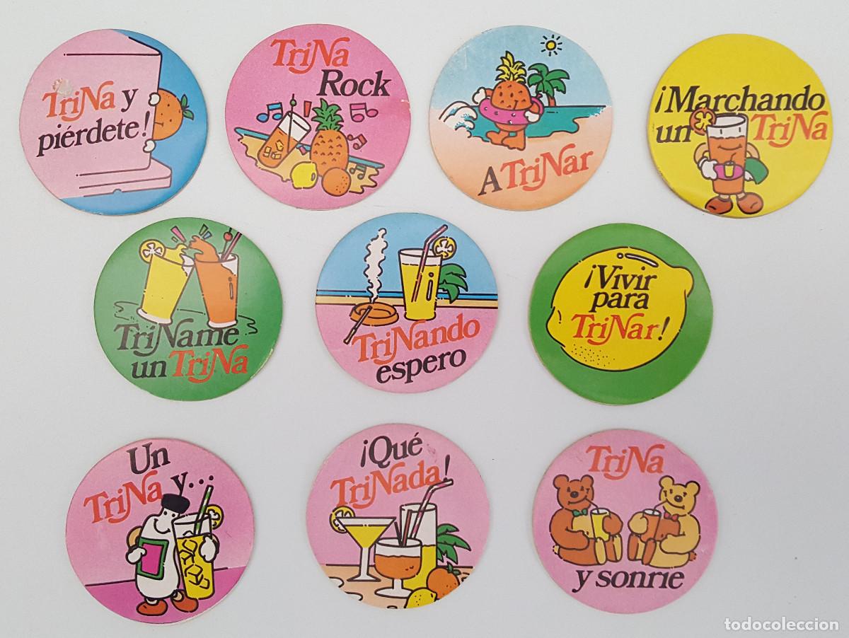 Coleccionismo Cromos troquelados antiguos: LOTE 10 CROMOS O TAZOS TRINA TRINARANJUS DIFERENTES, LO QUE SE VE EN LA FOTO.