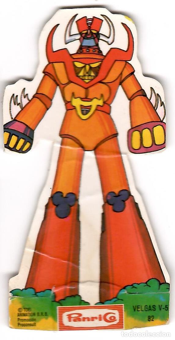Coleccionismo Cromos troquelados antiguos: Mazinger Z, cromo troquelado Panrico, n&ordm; 82: Velgas V-5