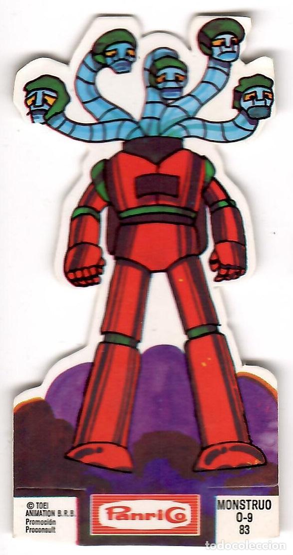 Coleccionismo Cromos troquelados antiguos: Mazinger Z, cromo troquelado Panrico, n&ordm; 83: Monstruo 0-9