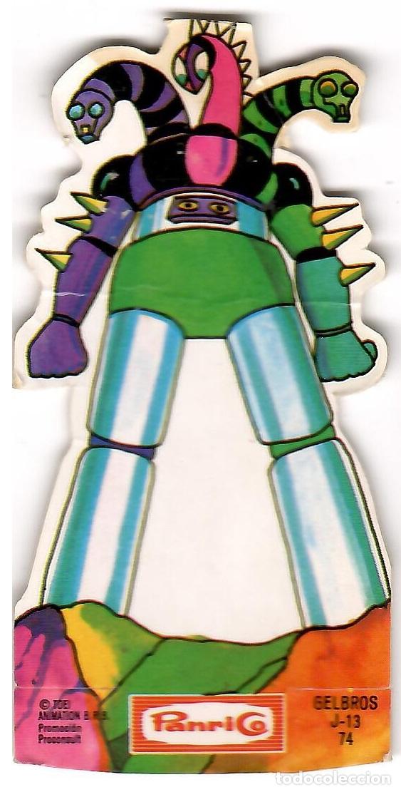 Coleccionismo Cromos troquelados antiguos: Mazinger Z, cromo troquelado Panrico, n&ordm; 74: Gelbros J-13