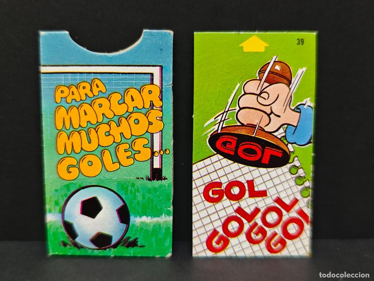 Coleccionismo Cromos troquelados antiguos: CROMO BOLLYCAO MENSAJE PARA MARCAR MUCHOS GOLES