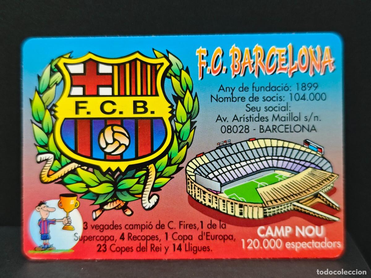 Coleccionismo Cromos troquelados antiguos: CALENDARIO FC BARCELONA 1999 SIN PUBLICIDAD