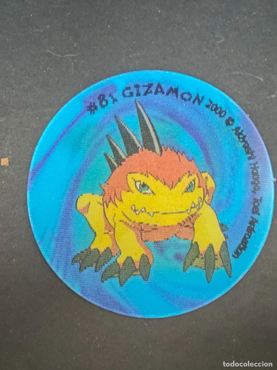 Coleccionismo Cromos troquelados antiguos: BOOMER DIGIMON TAZOS CAPS POGS TAZO HOLOGRAFICO GIZAMON & TUSKMON