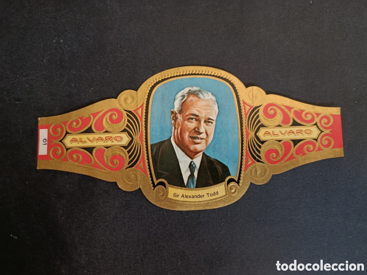Colecionismo Cromos recortados antigos: VITOLA GRANDE SERIE PREMIOS NOBEL. &Aacute;LVARO.