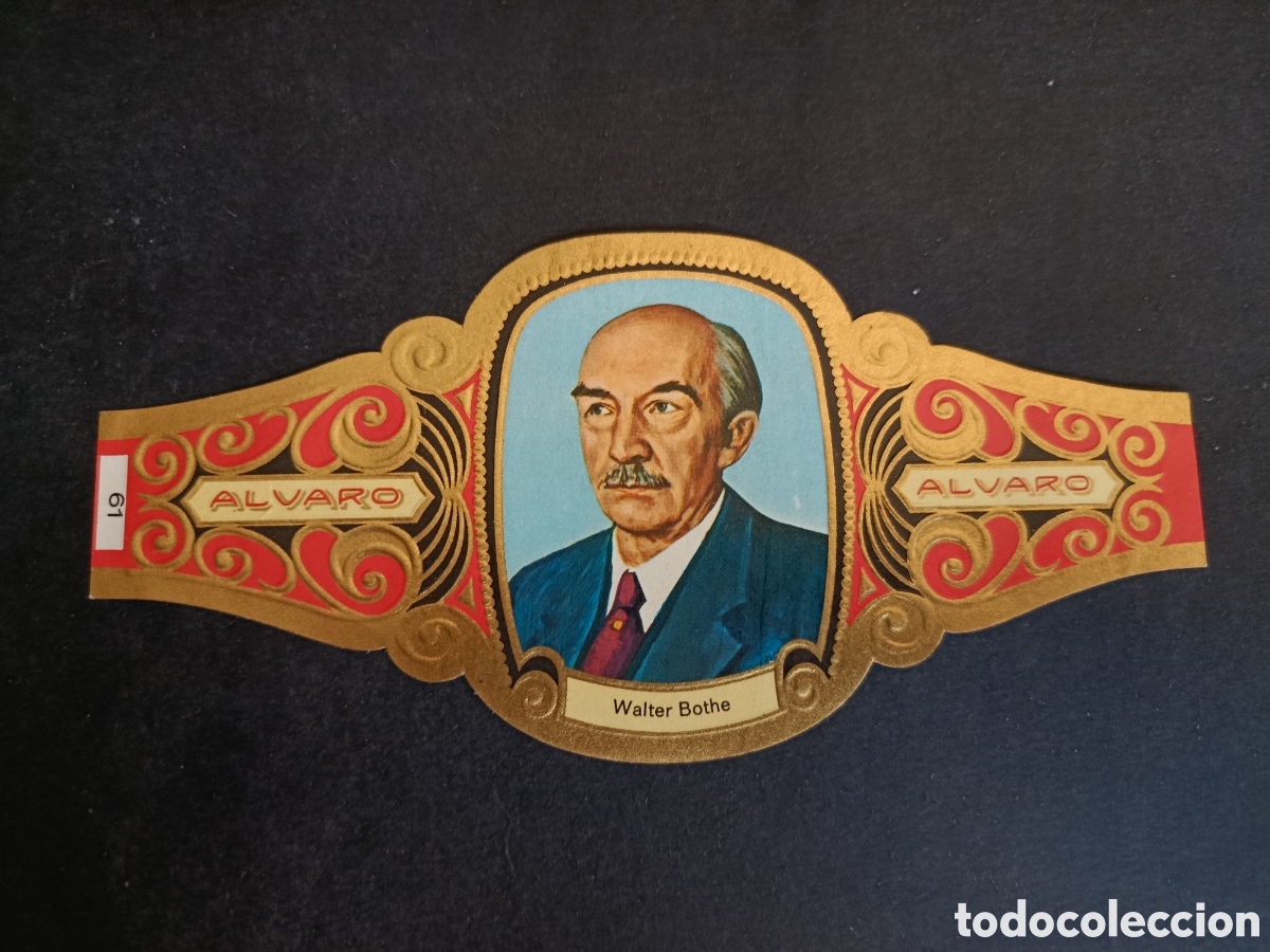 Colecionismo Cromos recortados antigos: VITOLA GRANDE SERIE PREMIOS NOBEL. &Aacute;LVARO.