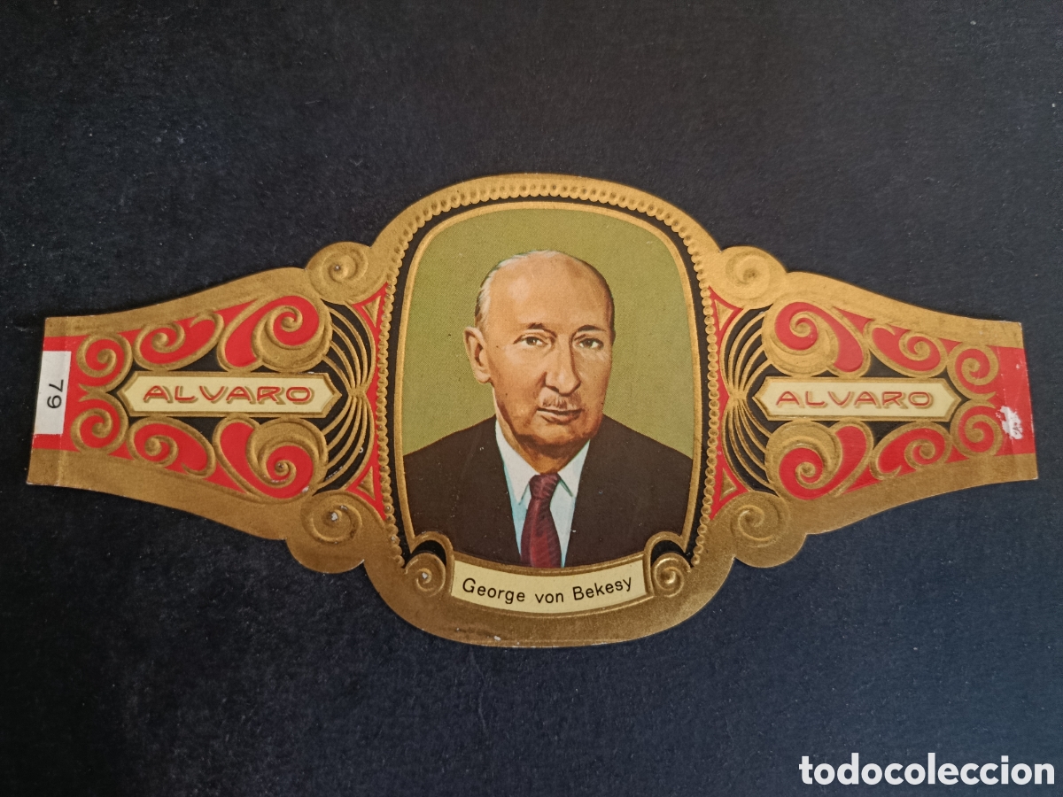 Coleccionismo Cromos troquelados antiguos: VITOLA GRANDE SERIE PREMIOS NOBEL. &Aacute;LVARO.