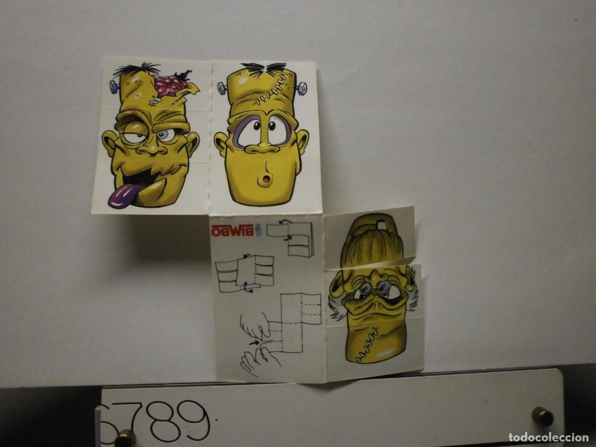 Coleccionismo Cromos troquelados antiguos: cromo bimbo a&ntilde;os 80 cambia caras transformables troqueladas