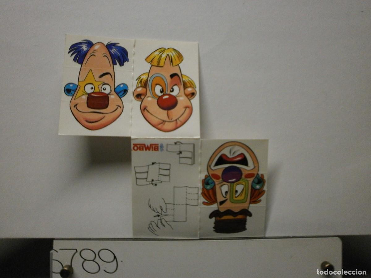 Coleccionismo Cromos troquelados antiguos: cromo bimbo a&ntilde;os 80 cambia caras transformables troqueladas