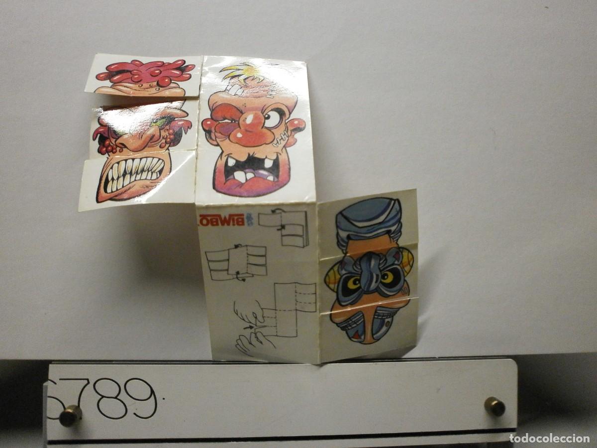 Coleccionismo Cromos troquelados antiguos: cromo bimbo a&ntilde;os 80 cambia caras transformables troqueladas