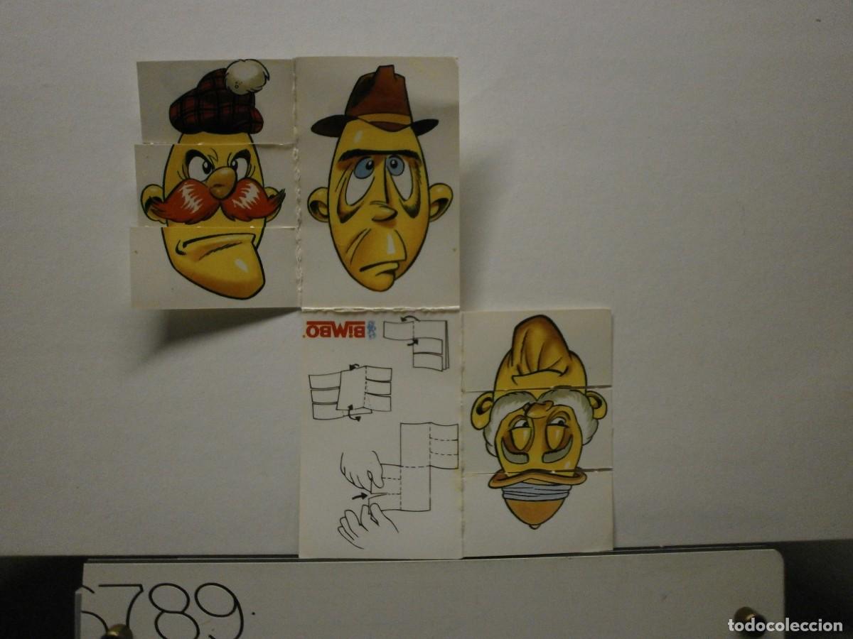 Coleccionismo Cromos troquelados antiguos: cromo bimbo a&ntilde;os 80 cambia caras transformables troqueladas