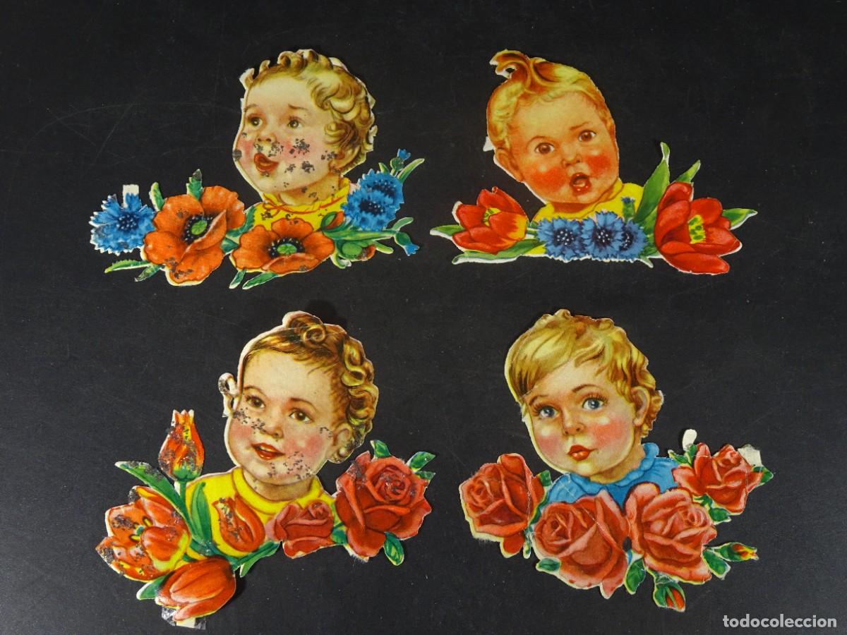 Coleccionismo Cromos troquelados antiguos: CROMOS DE PICAR TROQUELADOS, NI&Ntilde;OS, EAS, VER FOTOS