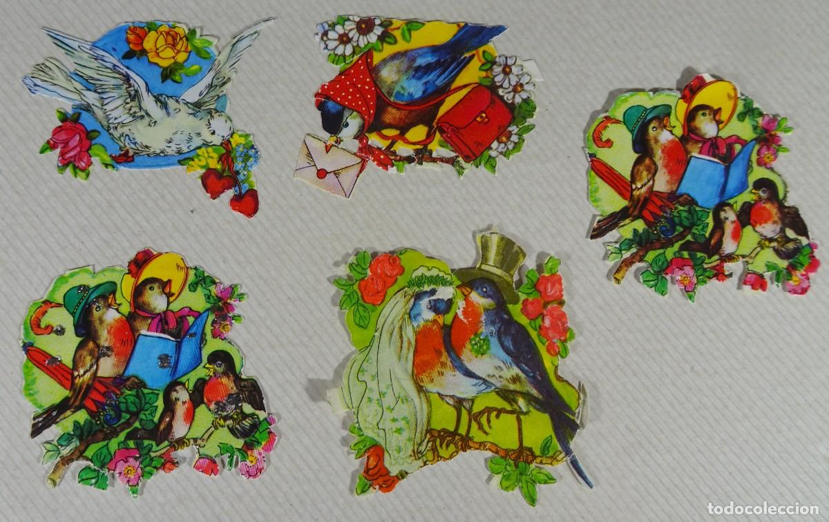 Coleccionismo Cromos troquelados antiguos: CROMOS DE PICAR TROQUELADOS, P&Aacute;JAROS, VER FOTOS