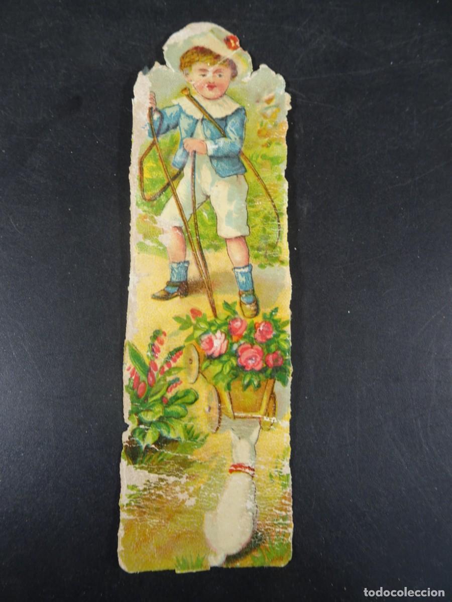 Coleccionismo Cromos troquelados antiguos: ANTIGUO CROMO TROQUELADO, NI&Ntilde;O JUGUETE, VER FOTOS