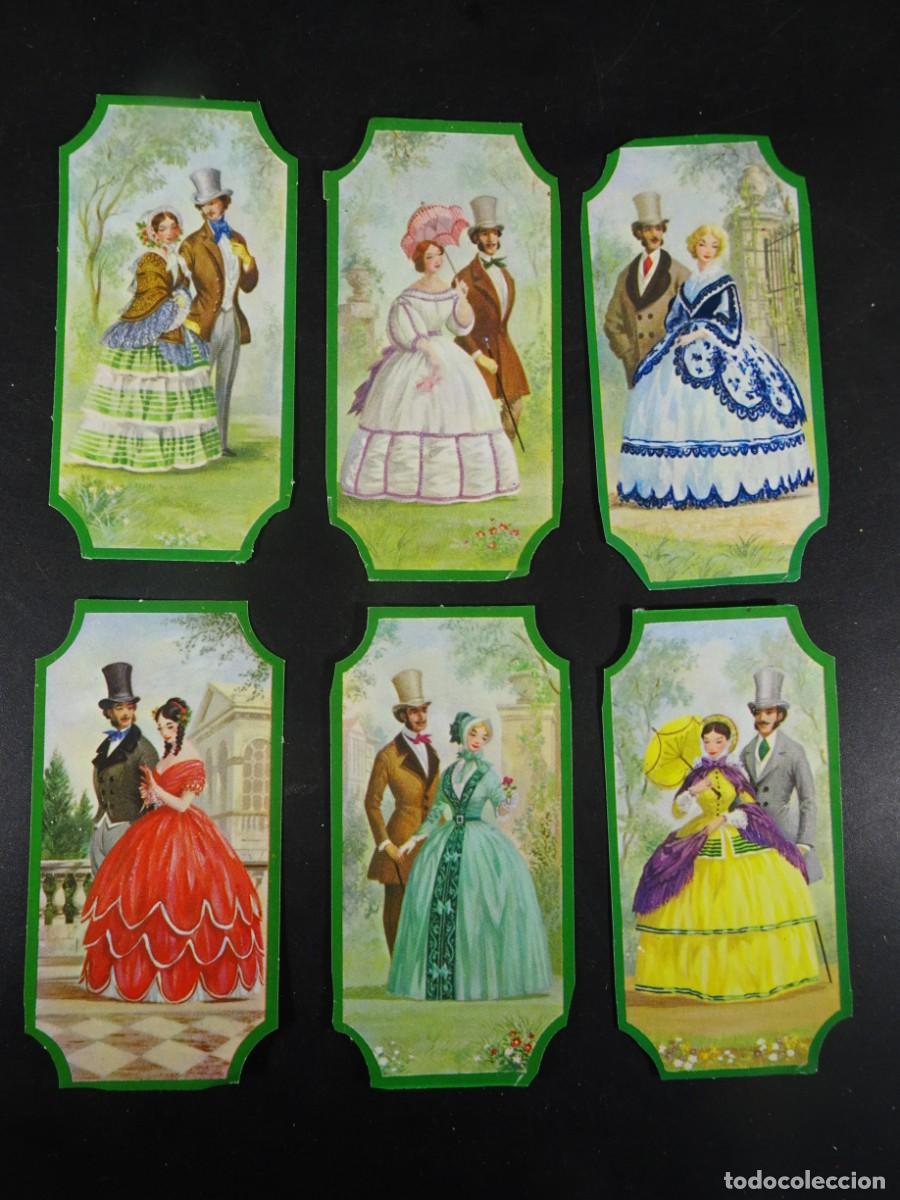 Coleccionismo Cromos troquelados antiguos: 6 ANTIGUOS CROMOS TROQUELADOS, PAREJAS TRAJES DE &Eacute;POCA, VER FOTOS