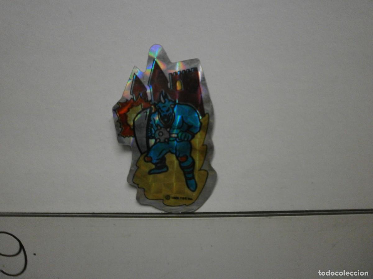 Collezionismo Figurine ritagliate antiche: cromo matutano a&ntilde;os 80 dragones y mazmorras holografico sin pegar