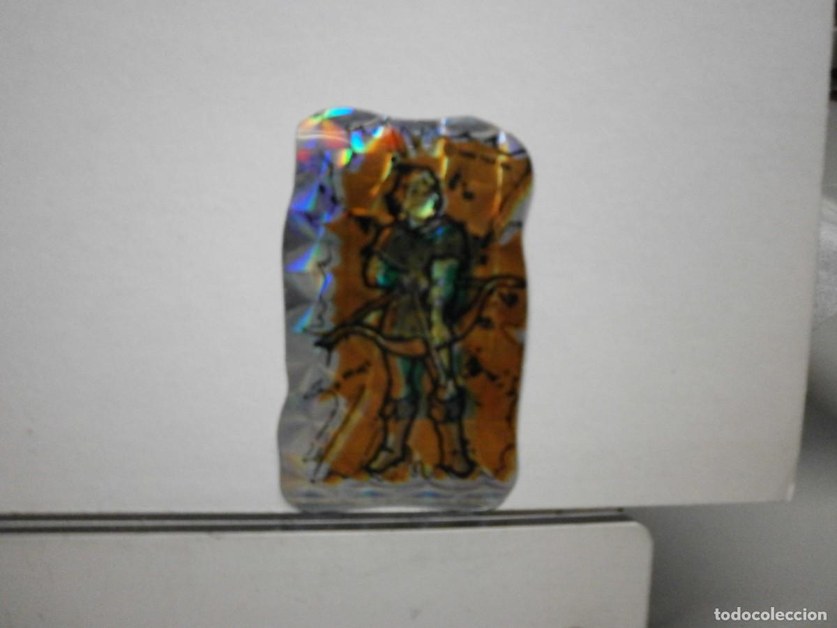 Collezionismo Figurine ritagliate antiche: cromo matutano a&ntilde;os 80 dragones y mazmorras holografico sin pegar