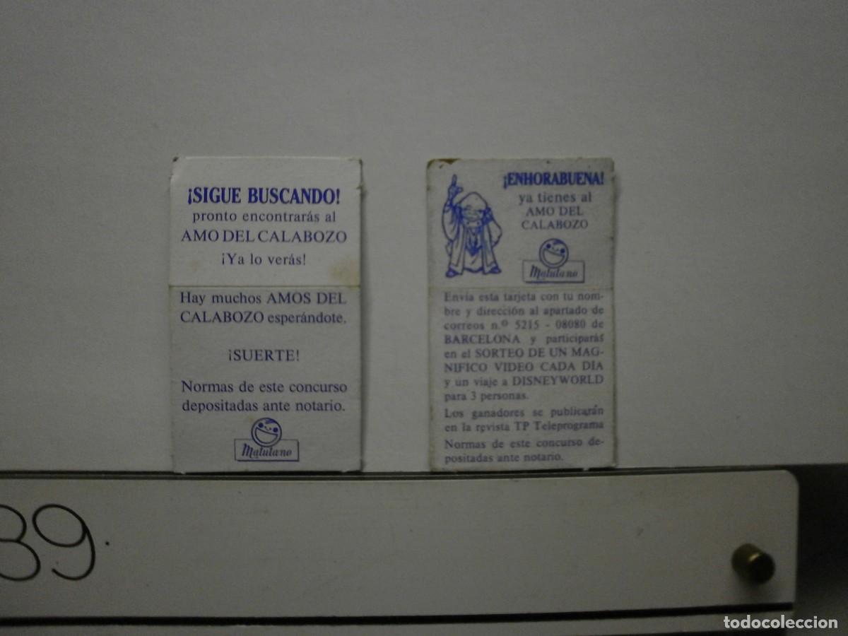 Coleccionismo Cromos troquelados antiguos: cartones del sobre matutano a&ntilde;os 80 dragones y mazmorras holografico