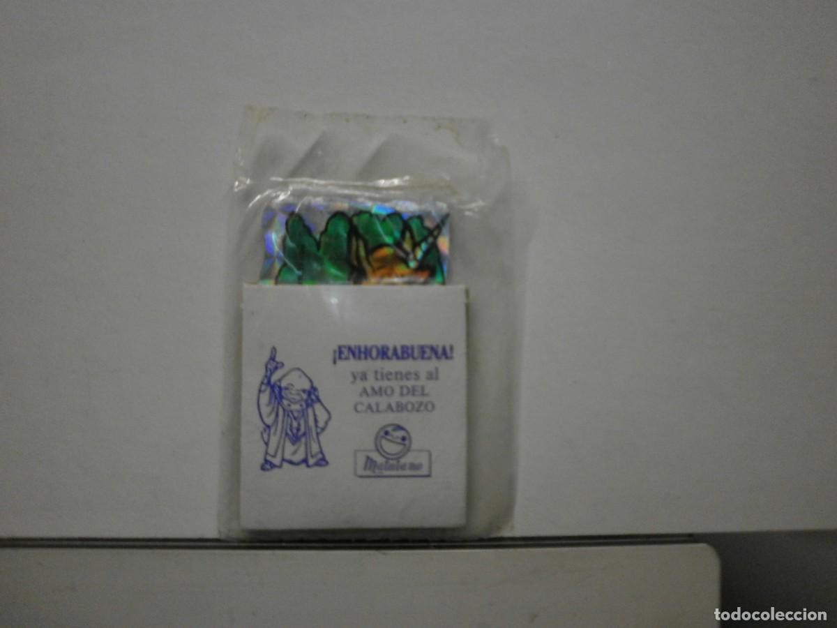 Coleccionismo Cromos troquelados antiguos: sobre sin abrir completo matutano a&ntilde;os 80 dragones y mazmorras holografico