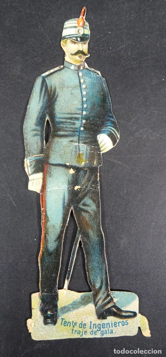Collectionnisme Cartes &agrave; collectionner massicot&eacute;es anciennes: ANTIGUO CROMO TROQUELADO, COMPA&Ntilde;&Iacute;A COLONIAL, MILITAR UNIFORME INGENIEROS, VER FOTOS