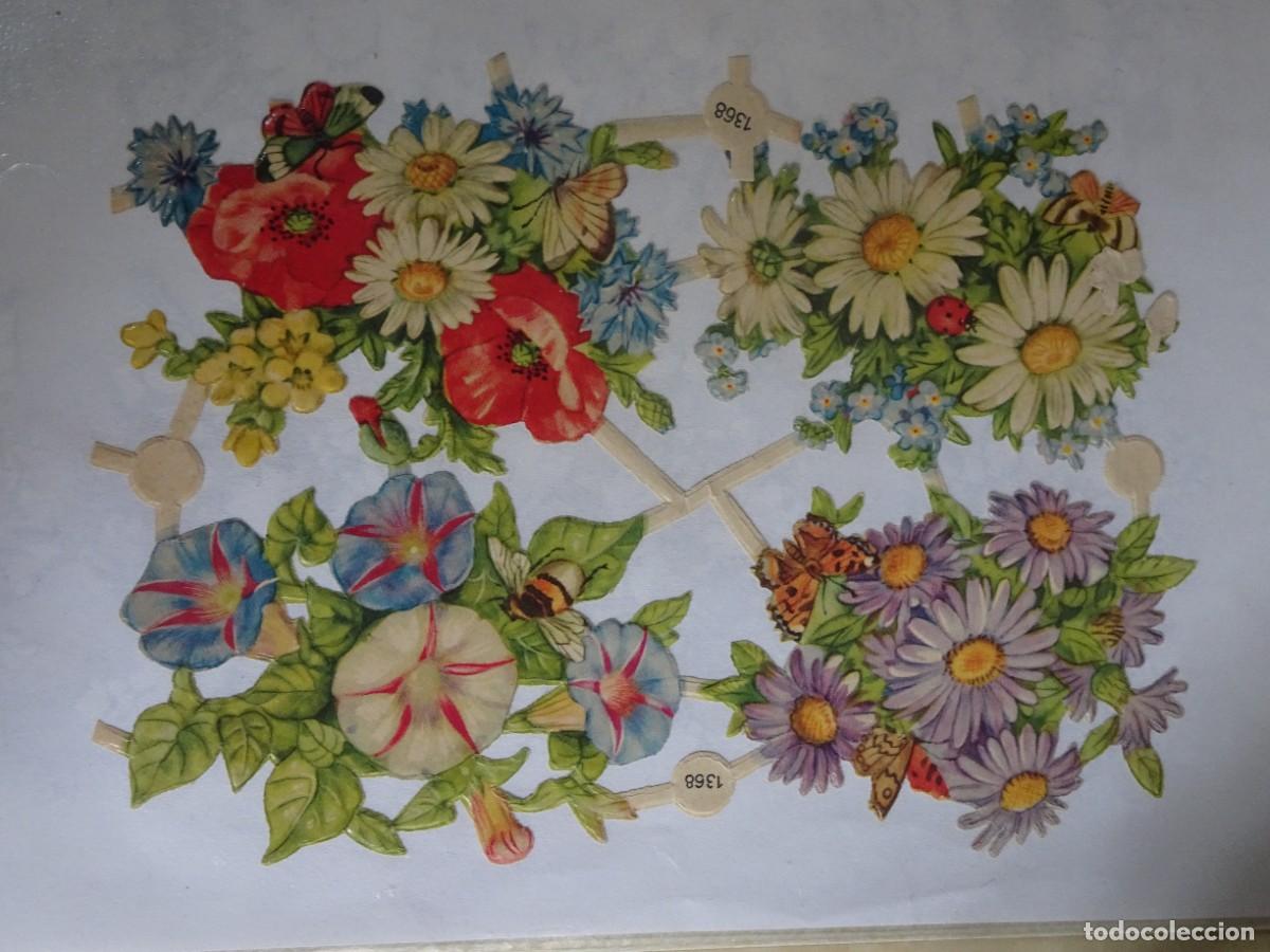 Coleccionismo Cromos troquelados antiguos: LOTE ANTIGUOS CROMOS TROQUELADOS, FLORES, VER FOTOS