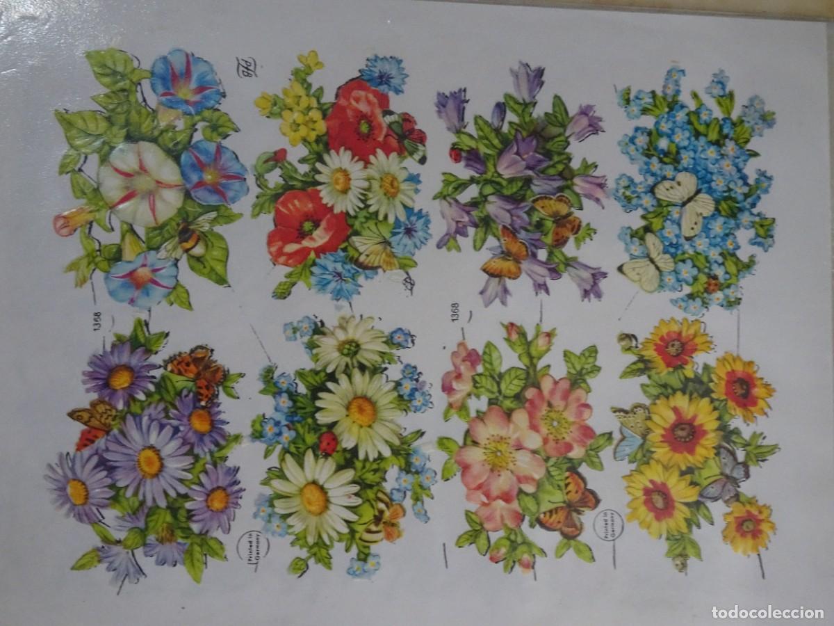 Coleccionismo Cromos troquelados antiguos: LOTE ANTIGUOS CROMOS TROQUELADOS, FLORES, VER FOTOS