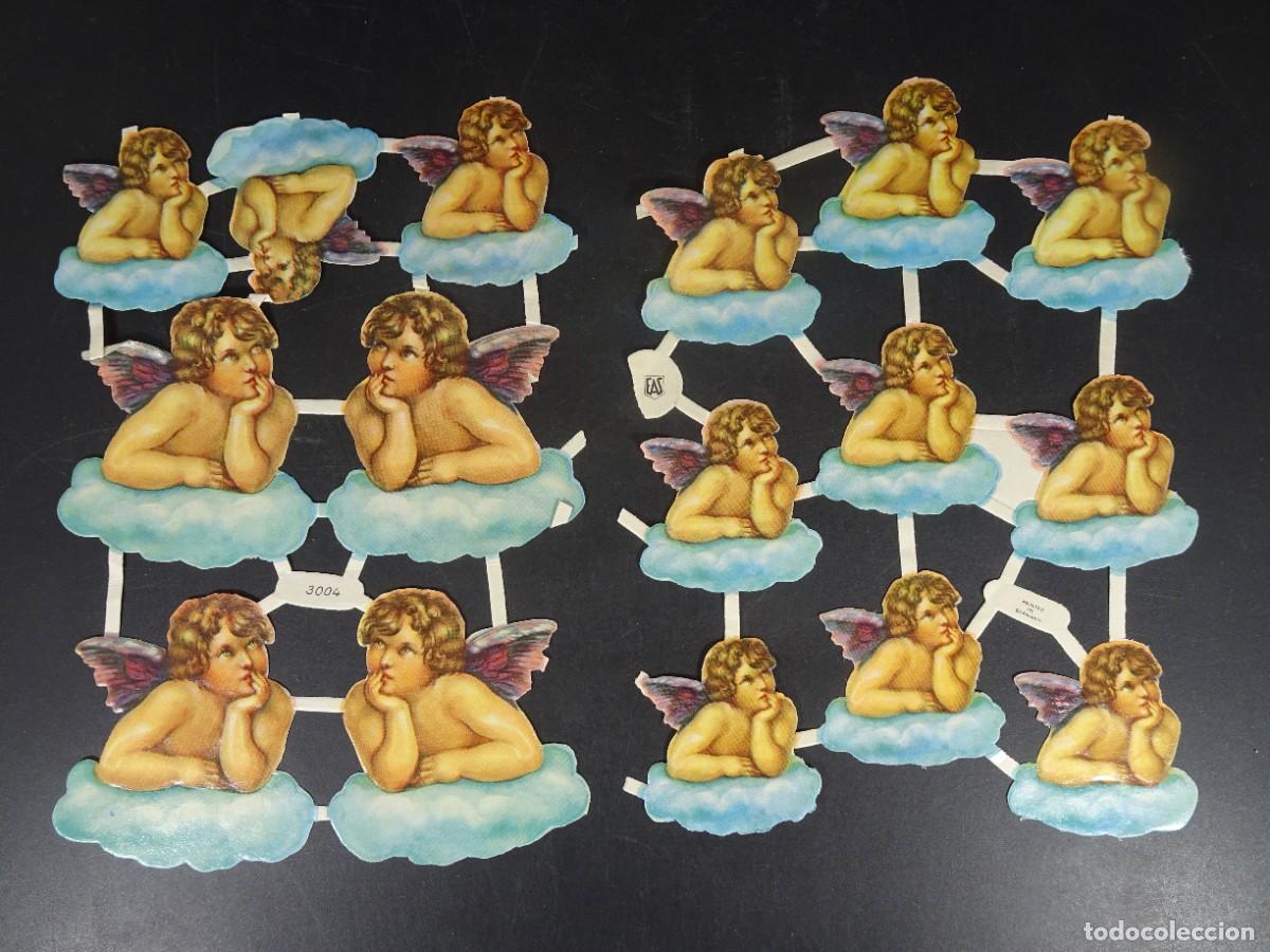 Coleccionismo Cromos troquelados antiguos: LOTE ANTIGUOS CROMOS TROQUELADOS, &Aacute;NGELES, VER FOTOS