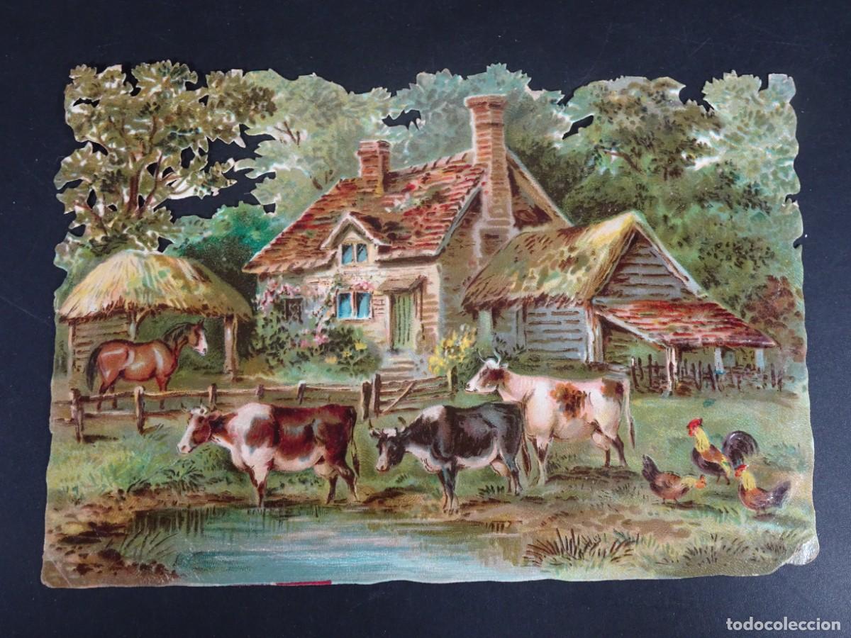 Coleccionismo Cromos troquelados antiguos: ANTIGUO CROMO TROQUELADO, TAMA&Ntilde;O GRANDE, VER FOTOS