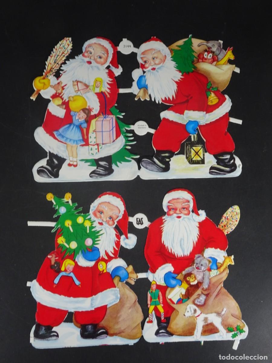Colecionismo Cromos recortados antigos: LOTE ANTIGUOS CROMOS TROQUELADOS, PAPA NOEL ,SANTA CLAUS, VER FOTOS
