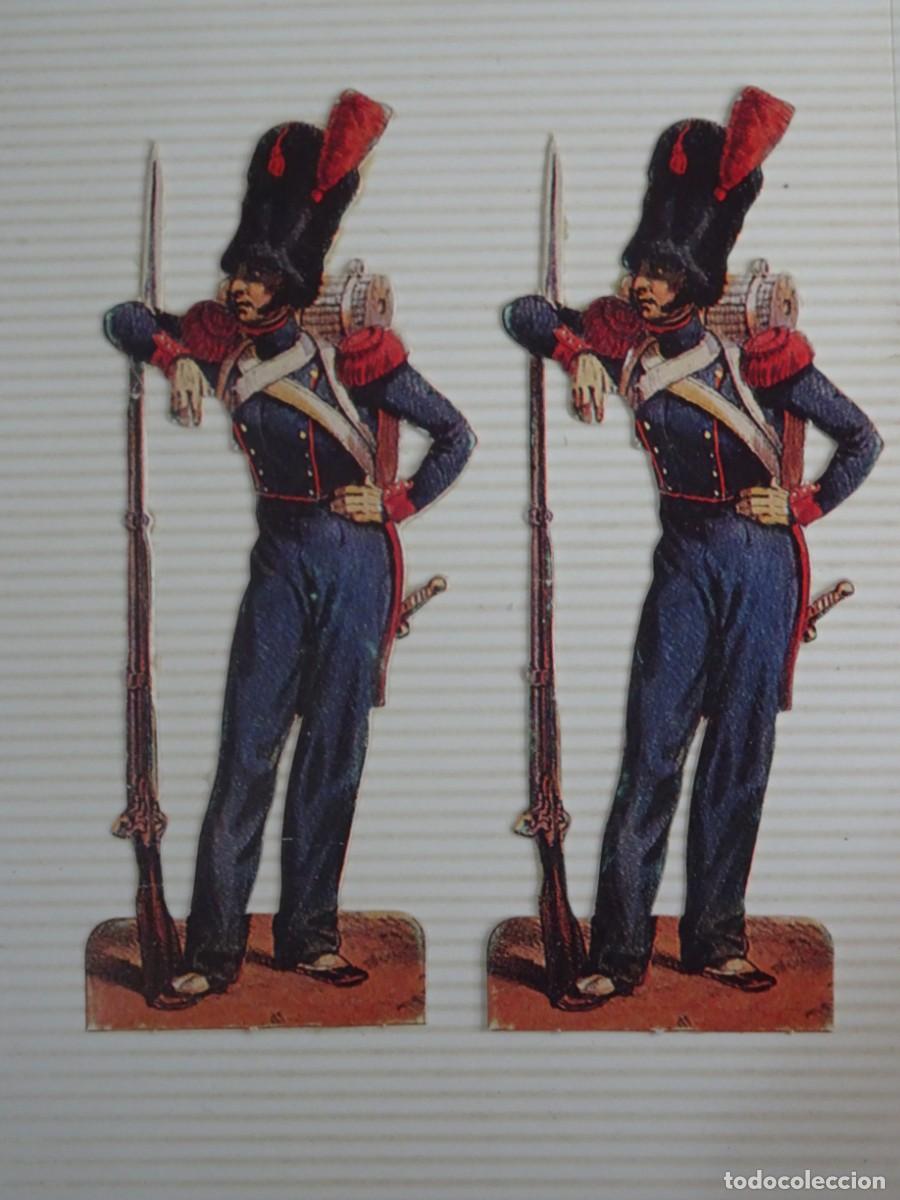Coleccionismo Cromos troquelados antiguos: LOTE DE ANTIGUOS CROMOS TROQUELADOS, MILITAR, SOLDADOS, VER FOTOS