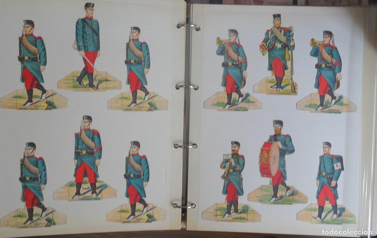 Coleccionismo Cromos troquelados antiguos: LOTE 12 ANTIGUOS CROMOS TROQUELADOS, MILITARES UNIFORMES, INFANTERIA, CHOCOLATES JUNCOSA, VER FOTOS