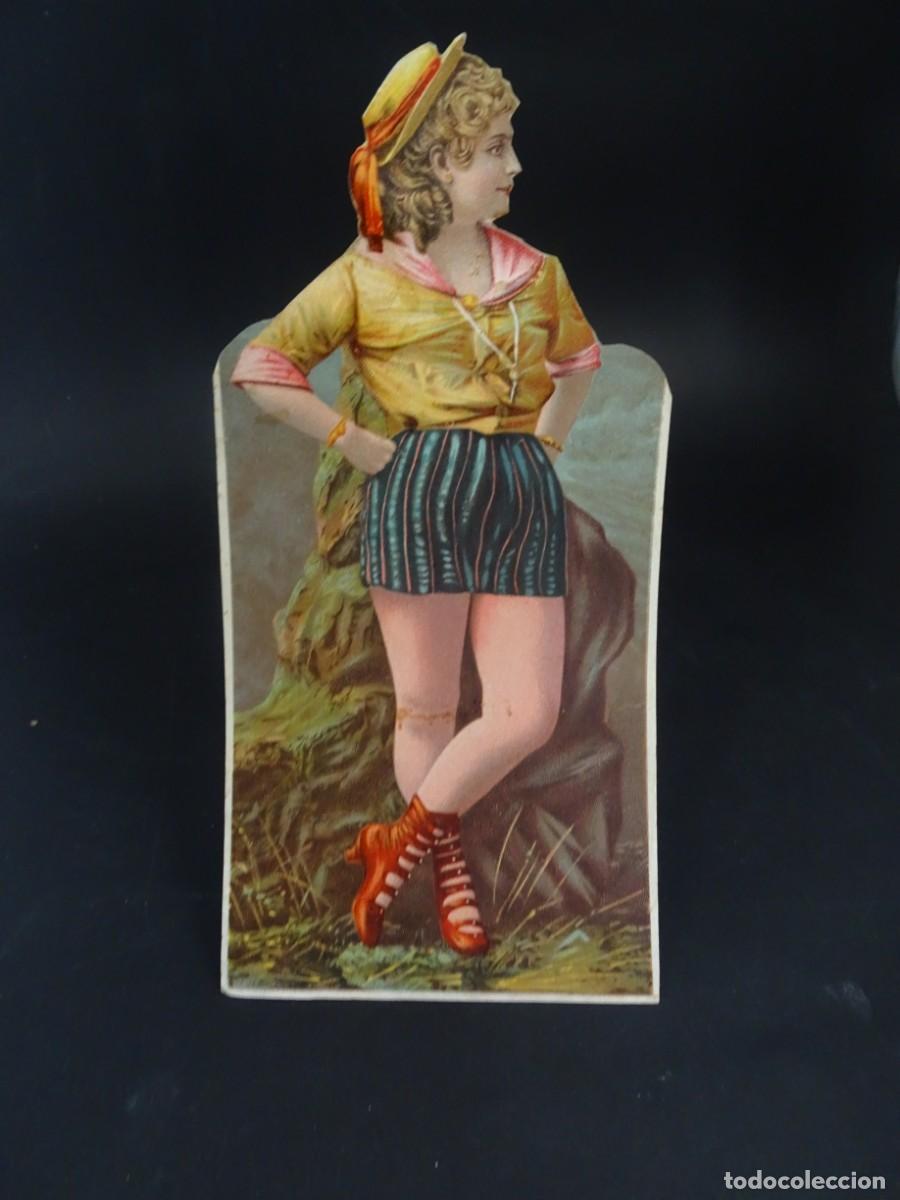 Coleccionismo Cromos troquelados antiguos: ANTIGUO CROMO TROQUELADO CON SOPORTE PEGADO, VER FOTOS