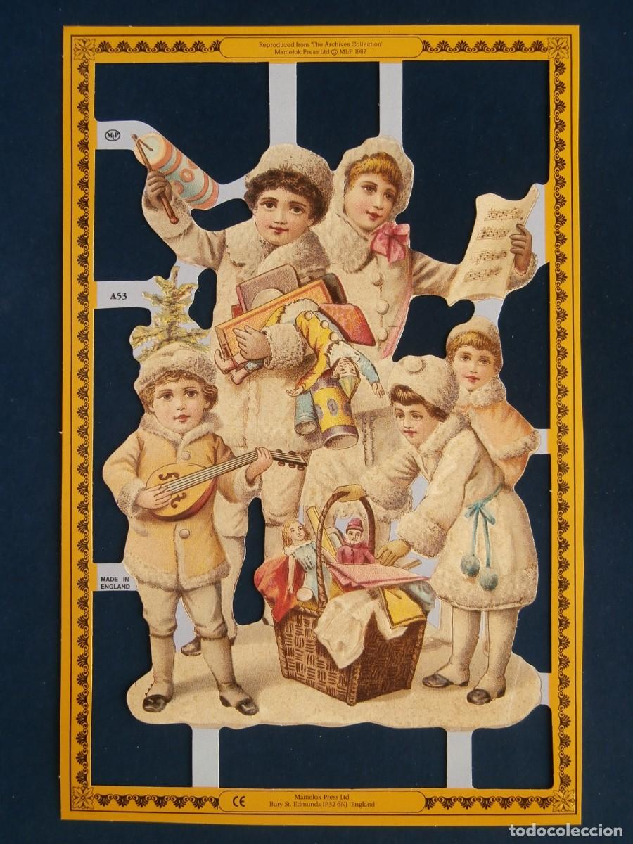 Coleccionismo Cromos troquelados antiguos: LAMINA CROMOS TROQUELADOS MLP- A53. JOVENES. RELIEVE BRILLO