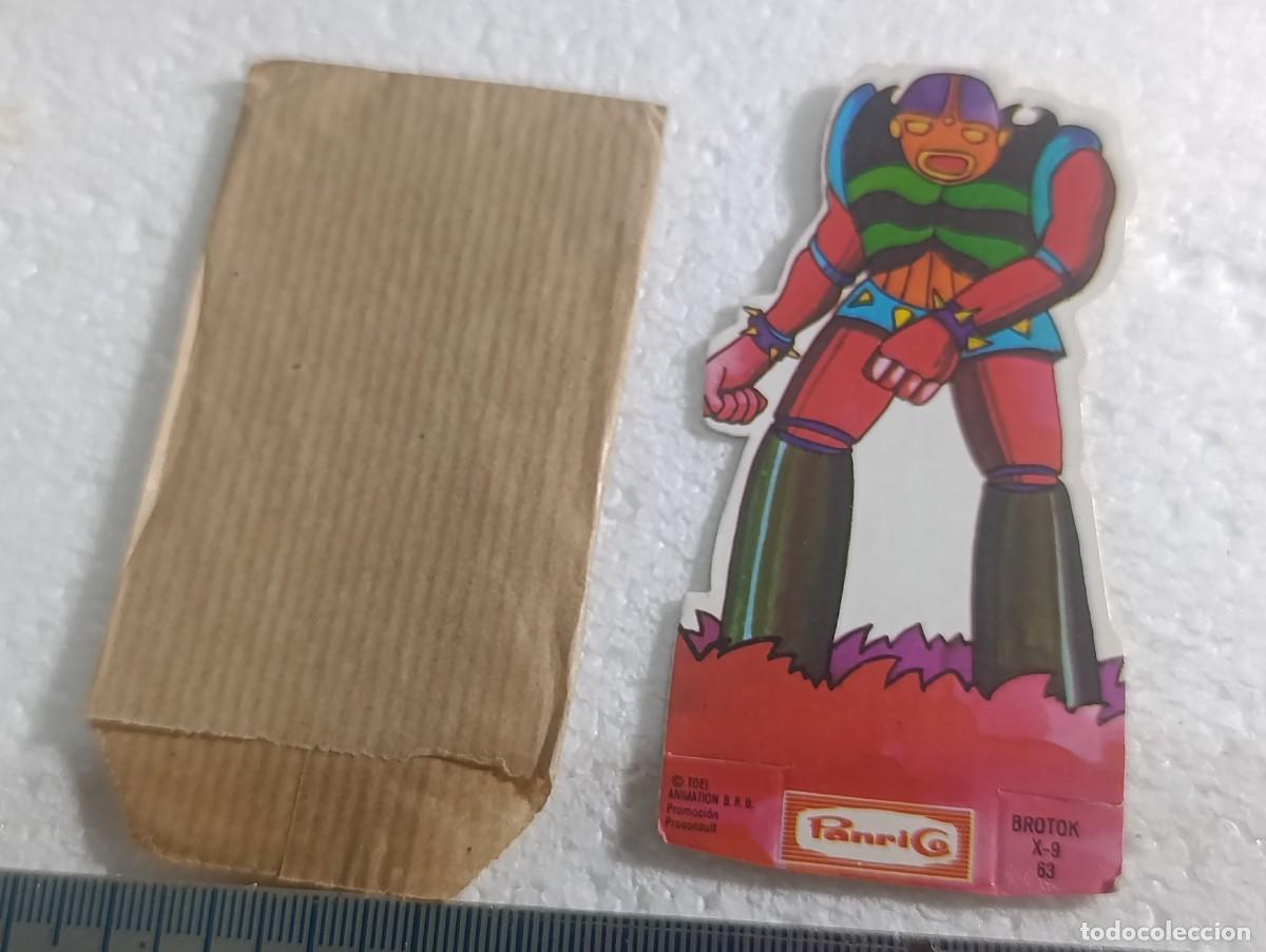 Collectable Antique Stamped Cards: CROMO TROQUELADO DE MAZINGER Z - PANRICO ENVOLTORIO ORIGINAL - N&ordm; 63 - BROTOK X-9