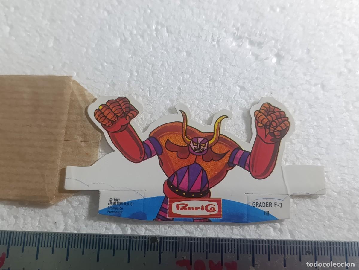 Collectable Antique Stamped Cards: CROMO TROQUELADO DE MAZINGER Z - PANRICO ENVOLTORIO ORIGINAL - N&ordm; 68- GRADER F-3