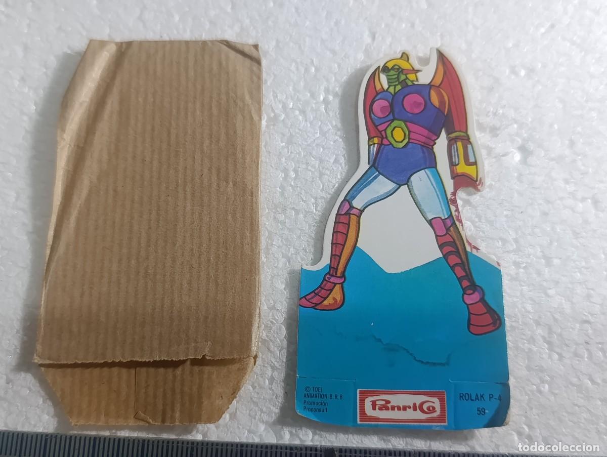Collectable Antique Stamped Cards: CROMO TROQUELADO DE MAZINGER Z - PANRICO ENVOLTORIO ORIGINAL - N&ordm; 59 - ROLAK P-4