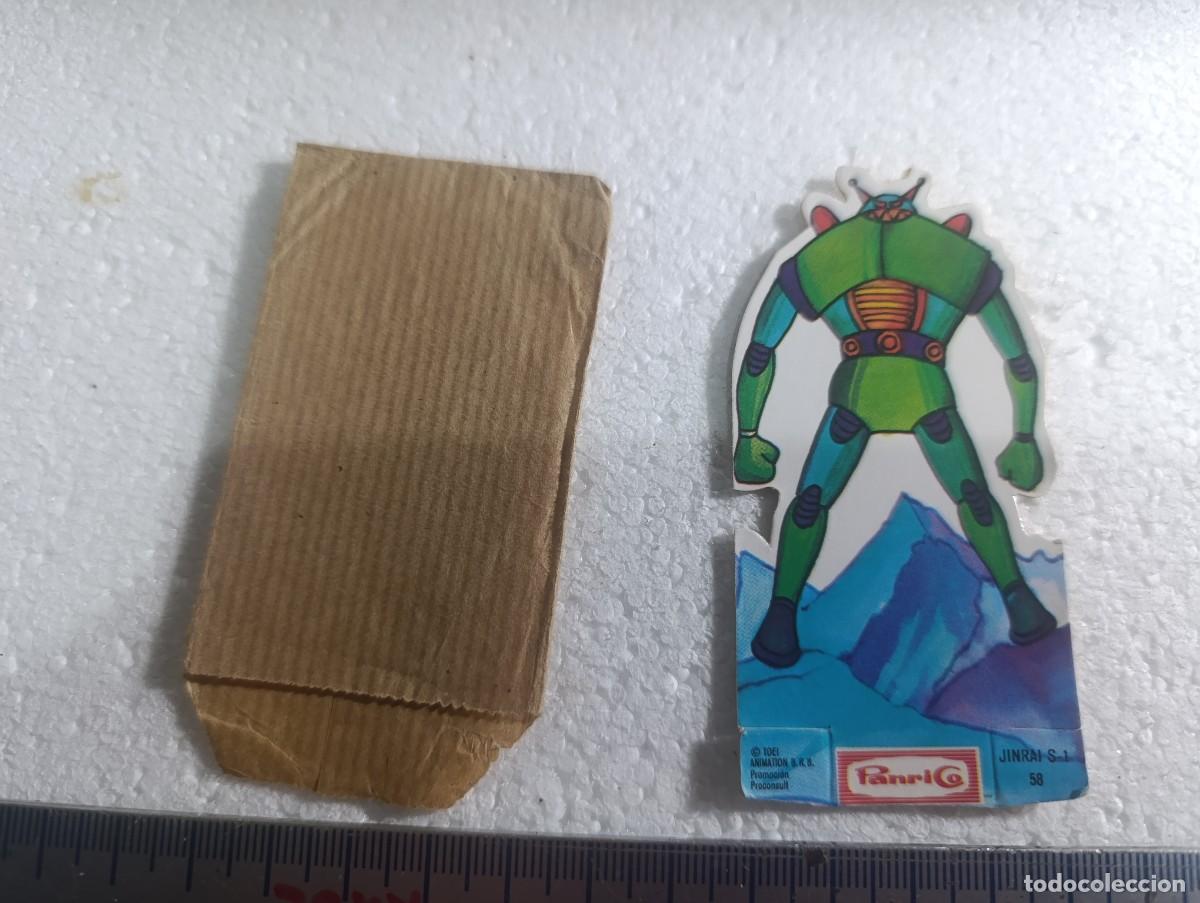 Coleccionismo Cromos troquelados antiguos: CROMO TROQUELADO DE MAZINGER Z - PANRICO ENVOLTORIO ORIGINAL - N&ordm; 58 - JINRAI S-1