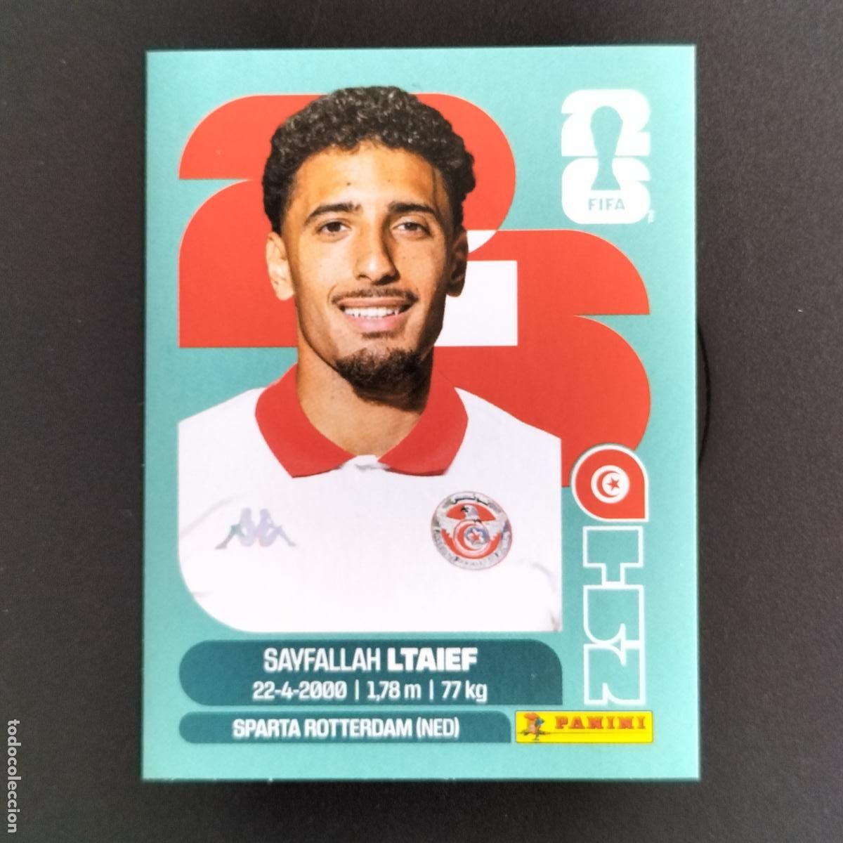 Coleccionismo cromos troquelados antiguos: TUN 19 SAYFALLAH LTAIEF TUNEZ CROMOS STICKER MUNDIAL 26 2026 FIFA WORLD CUP PANINI