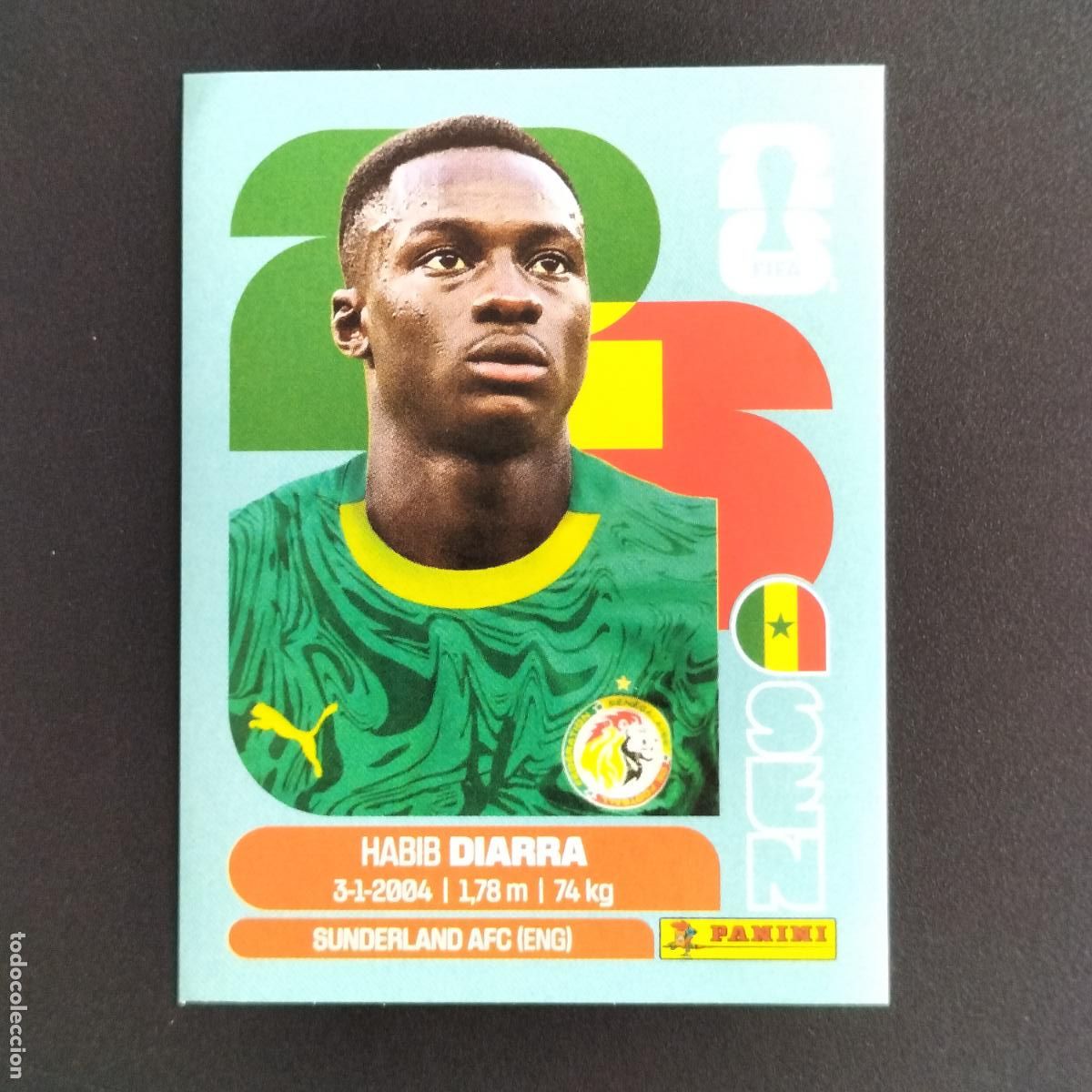Coleccionismo cromos troquelados antiguos: SEN 12 HABIB DIARRA SENEGAL CROMOS STICKER MUNDIAL 26 2026 FIFA WORLD CUP PANINI