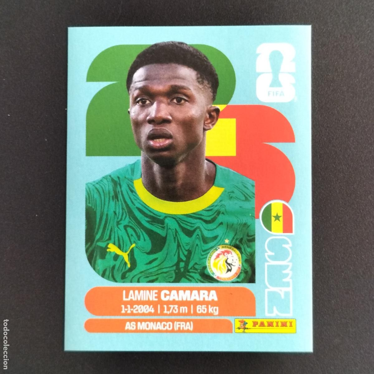Coleccionismo cromos troquelados antiguos: SEN 14 LAMINE CAMARA SENEGAL CROMOS STICKER MUNDIAL 26 2026 FIFA WORLD CUP PANINI