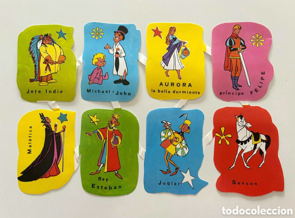 Coleccionismo cromos troquelados antiguos: L&aacute;mina CROMOS TROQUELADOS espa&ntilde;oles EDIVAS GRANDES personajes Walt Disney NUEVA picar colecci&oacute;n ni&ntilde;o