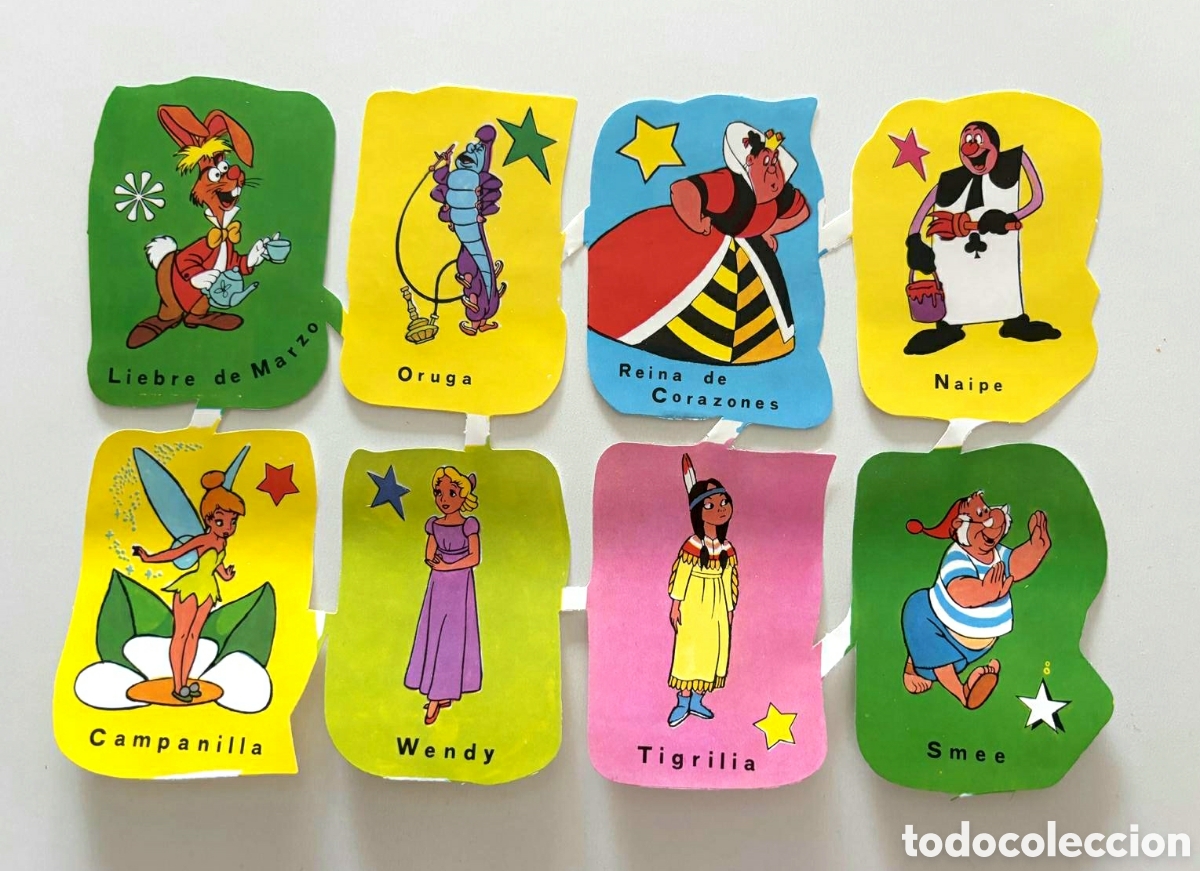 Coleccionismo cromos troquelados antiguos: L&aacute;mina CROMOS TROQUELADOS espa&ntilde;oles EDIVAS GRANDES personajes Walt Disney NUEVA picar colecci&oacute;n ni&ntilde;o