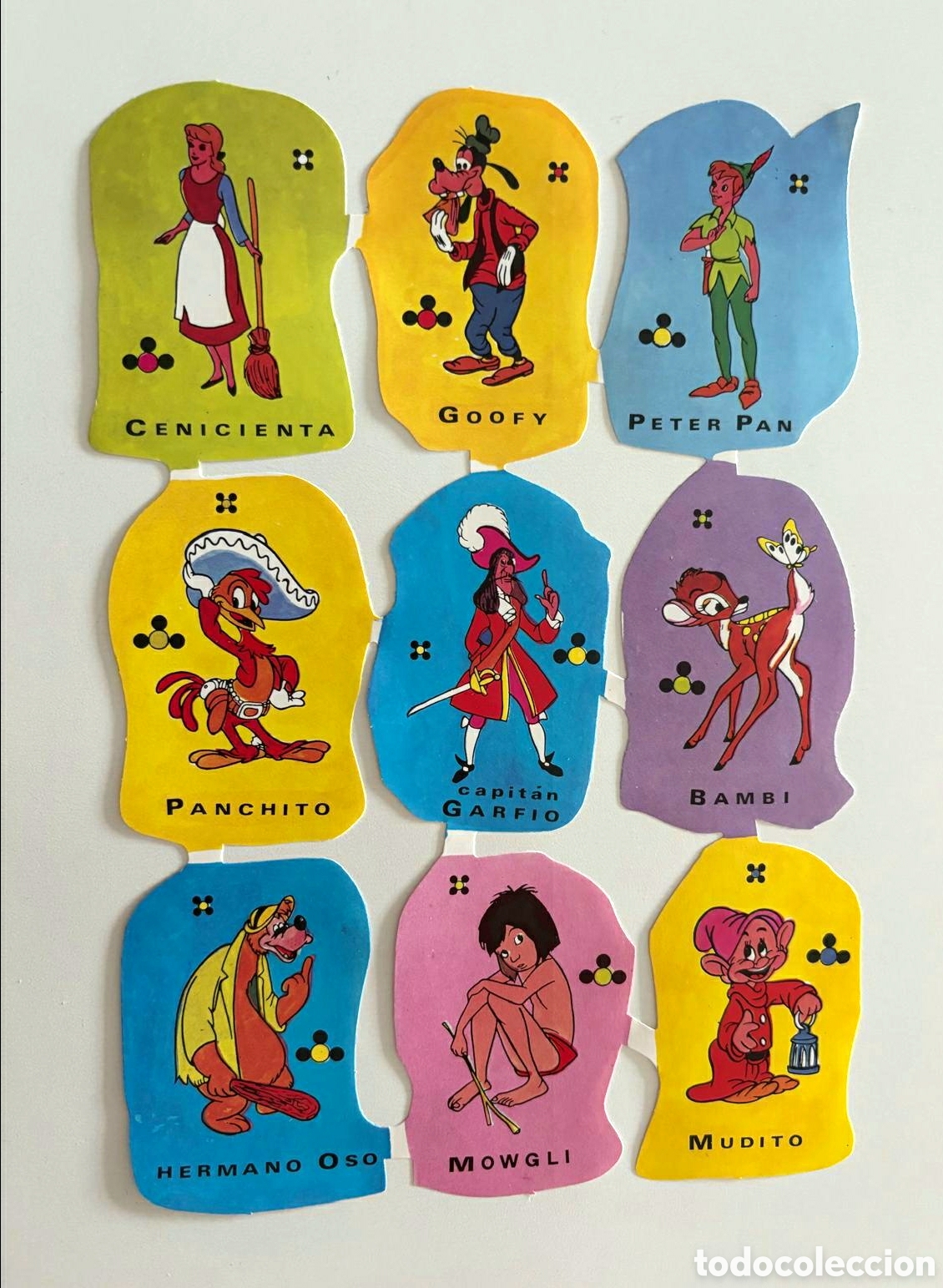 Coleccionismo cromos troquelados antiguos: L&aacute;mina CROMOS TROQUELADOS espa&ntilde;oles EDIVAS GRANDES personajes Walt Disney NUEVA picar colecci&oacute;n ni&ntilde;o