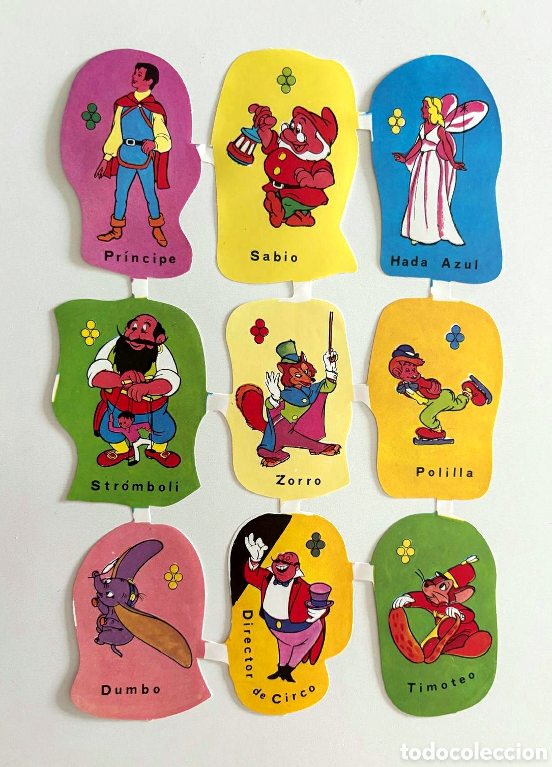 Coleccionismo cromos troquelados antiguos: L&aacute;mina CROMOS TROQUELADOS espa&ntilde;oles EDIVAS GRANDES personajes Walt Disney NUEVA picar colecci&oacute;n ni&ntilde;o
